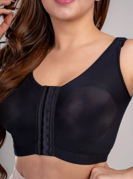 Brasier posquirurgico con realce tira ancha