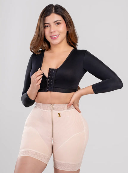 Brasier posquirurgico con manga y realce