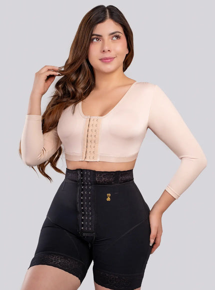 Shorth levanta cola con broches alta compresión