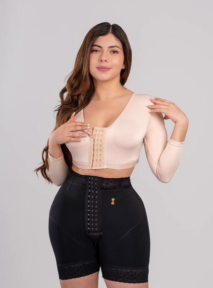 Shorth levanta cola con broches alta compresión