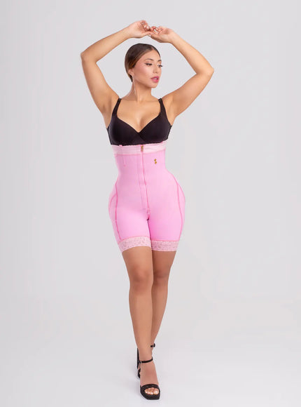 Strapless silueta de sirena cierre invisible media pierna