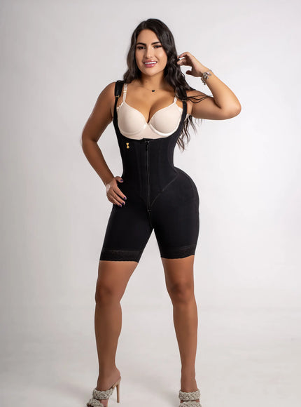 Faja corse cierre invisible y cola invisible media pierna